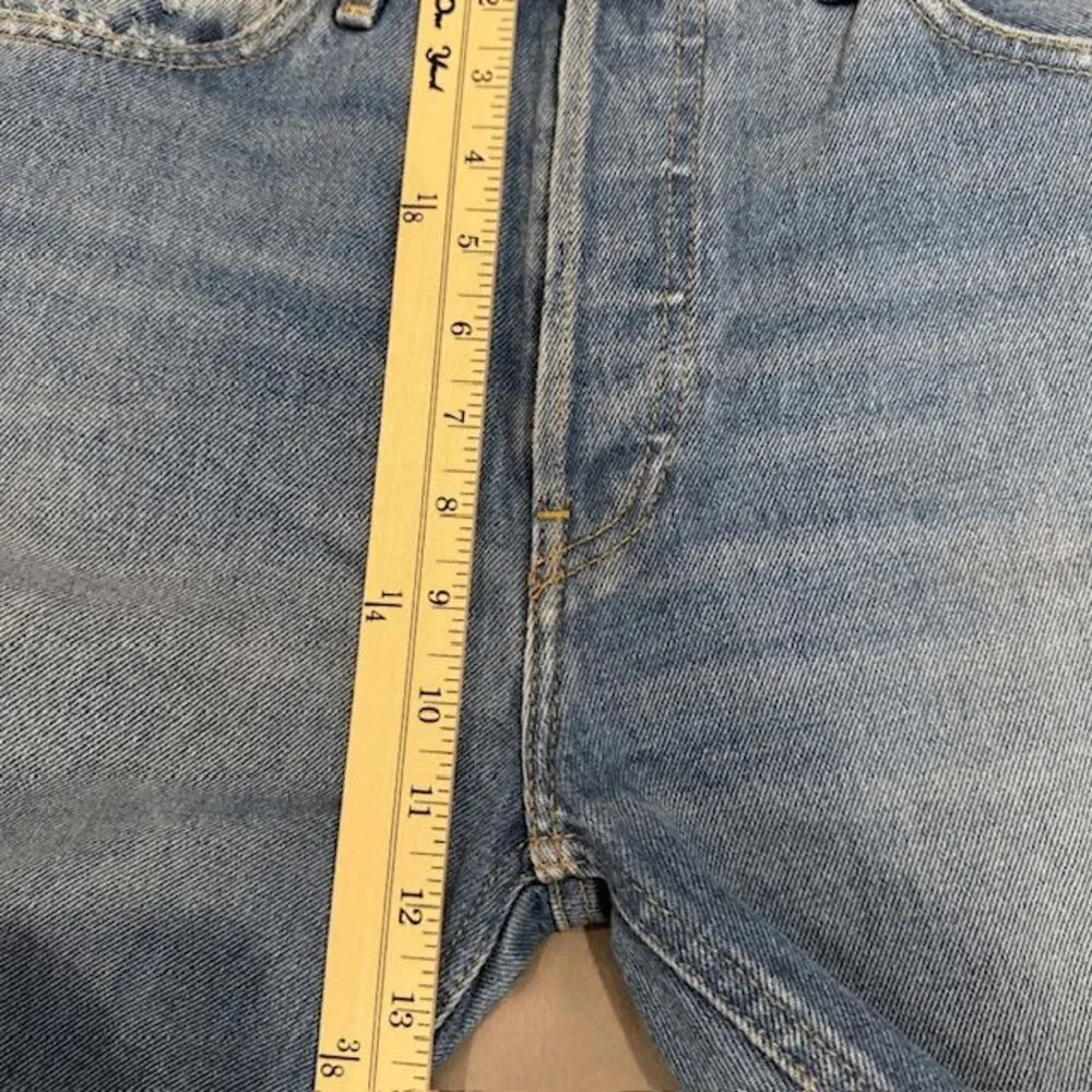 RE/DONE 90s High Rise Loose Fit‎ Jeans Iconic Button Fly High Straight Size 27